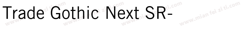 Trade Gothic Next SR字体转换